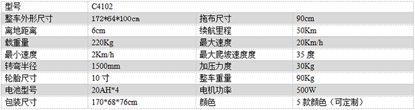 电动木垒尘推车C4102